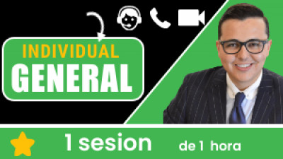 Individual GENERAL: Incluye 1 sesión de 1 hora. Tu eres libre de escoger el tema, la fecha y hora a conectarnos.